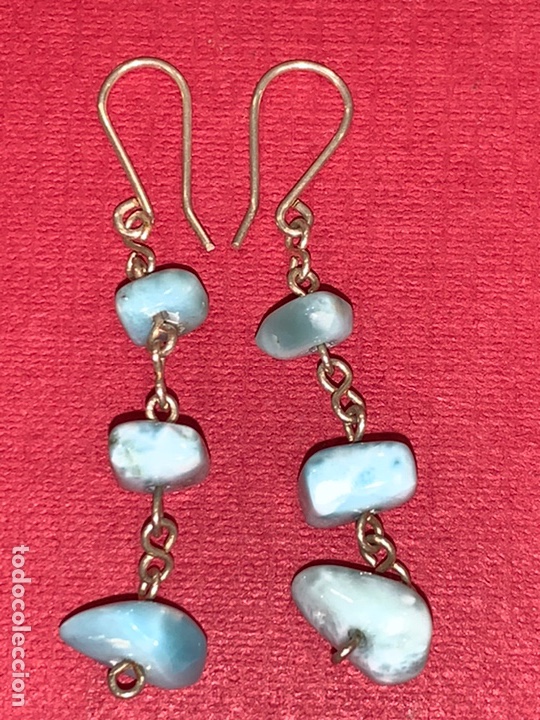 Gioielleria: Alegre pareja de pendientes en plata de Ley y piedras azules