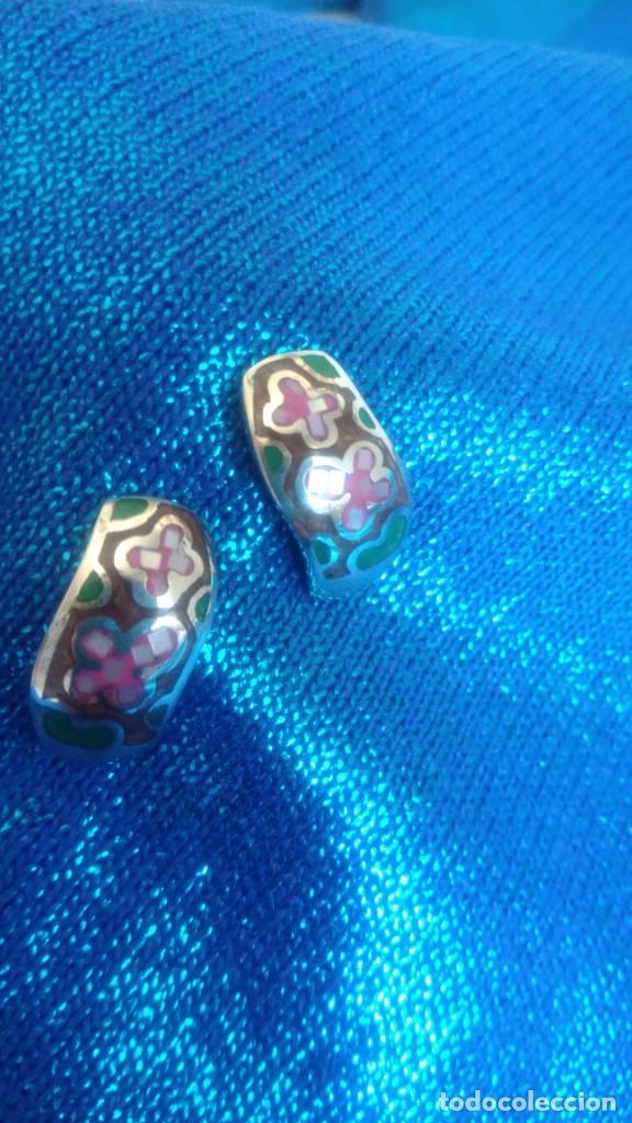 Joyeria: PRECIOSOS PENDIENTES DE PLATA E INCRUSTACI&Oacute;N DE N&Aacute;CAR - Foto 5