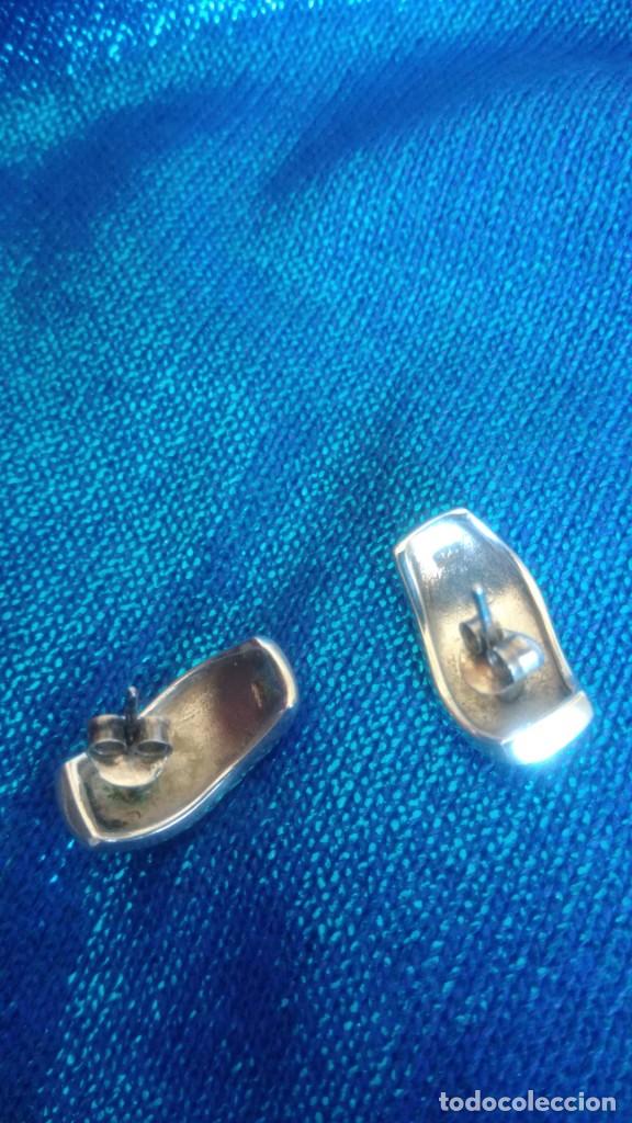Joyeria: PRECIOSOS PENDIENTES DE PLATA E INCRUSTACI&Oacute;N DE N&Aacute;CAR - Foto 7