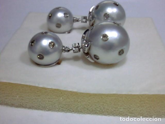 Joyeria: pendientes perlas Australianas y diamantes - Foto 3