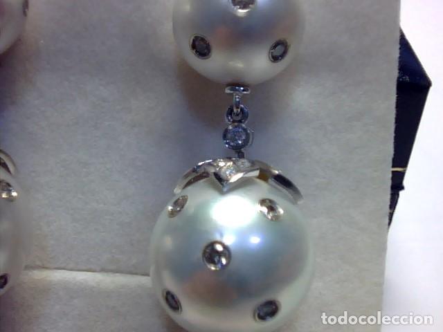 Joyeria: pendientes perlas Australianas y diamantes - Foto 6