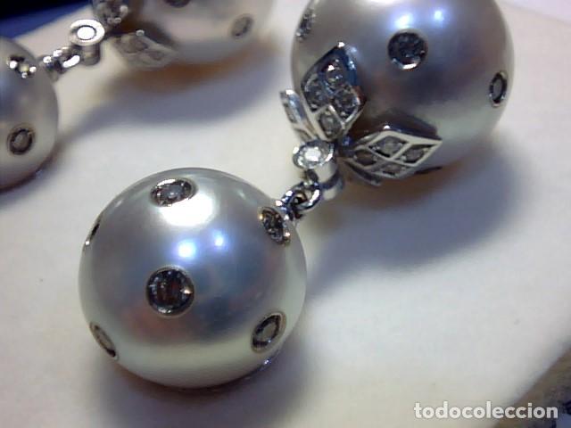 Joyeria: pendientes perlas Australianas y diamantes - Foto 8
