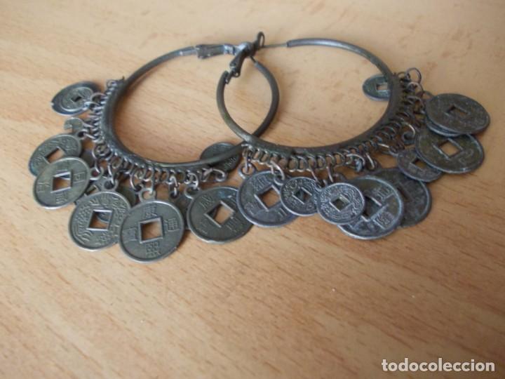 Joyeria: pendientes de aros con monedas - Foto 6