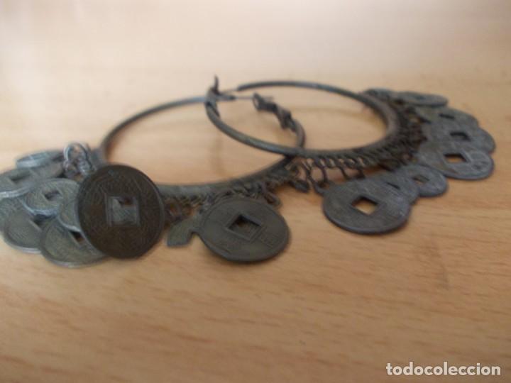 Joyeria: pendientes de aros con monedas - Foto 7