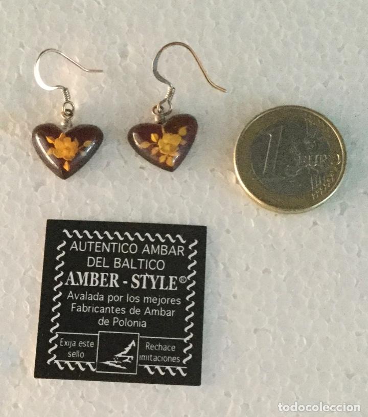 Joyeria: Pendientes en &aacute;mbar del Baltico nuevos