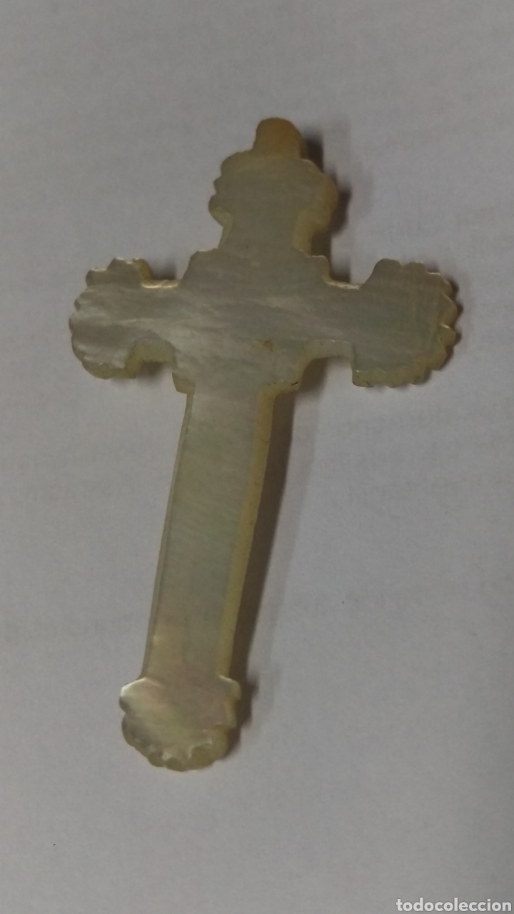 Joyeria: colgante cruz de nacar - Foto 1