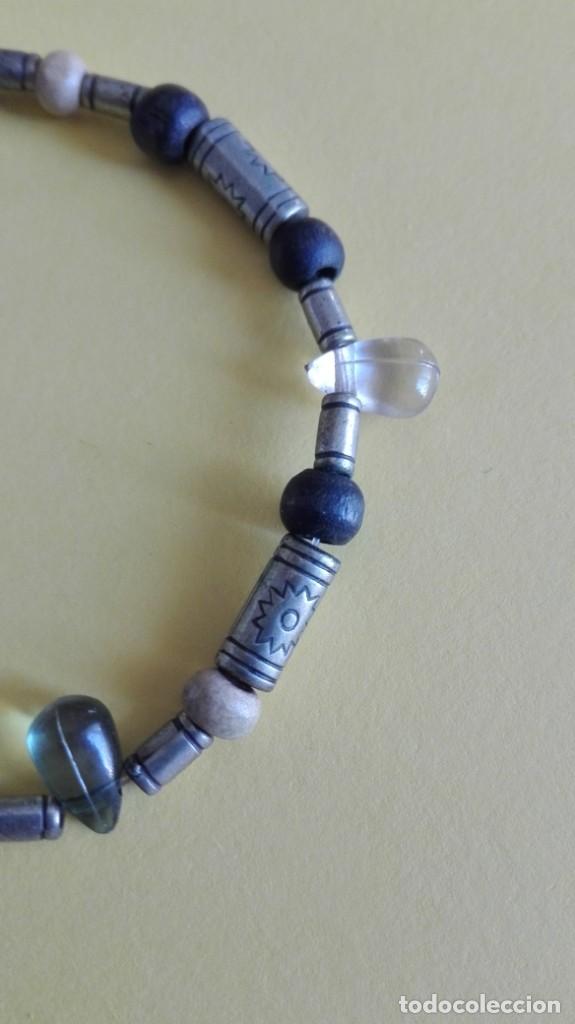 Joyeria: Pulsera con cuentas de madera metal y pl&aacute;stico - Foto 2