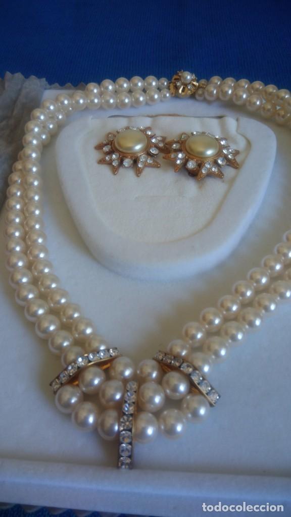 Joyeria: ADEREZO DE COLLAR Y PENDIENTES DE PERLAS - Foto 1