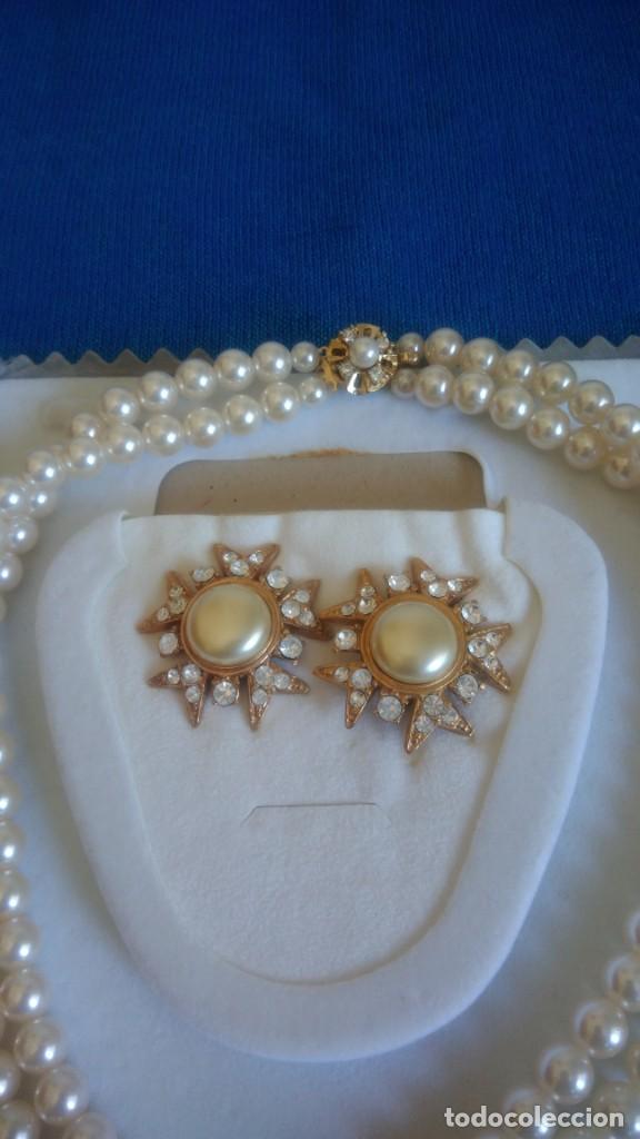 Joyeria: ADEREZO DE COLLAR Y PENDIENTES DE PERLAS - Foto 3