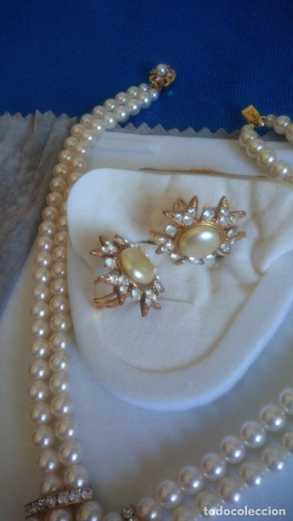 Joyeria: ADEREZO DE COLLAR Y PENDIENTES DE PERLAS - Foto 5