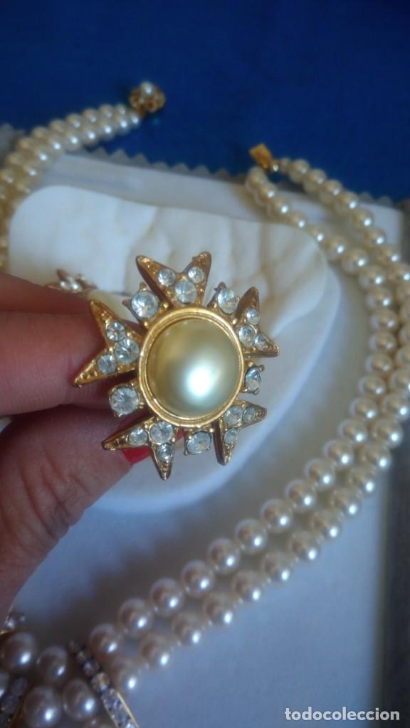 Joyeria: ADEREZO DE COLLAR Y PENDIENTES DE PERLAS - Foto 6