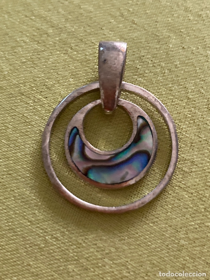 Joyeria: Colgante de plata y n&aacute;car/C42 - Foto 1