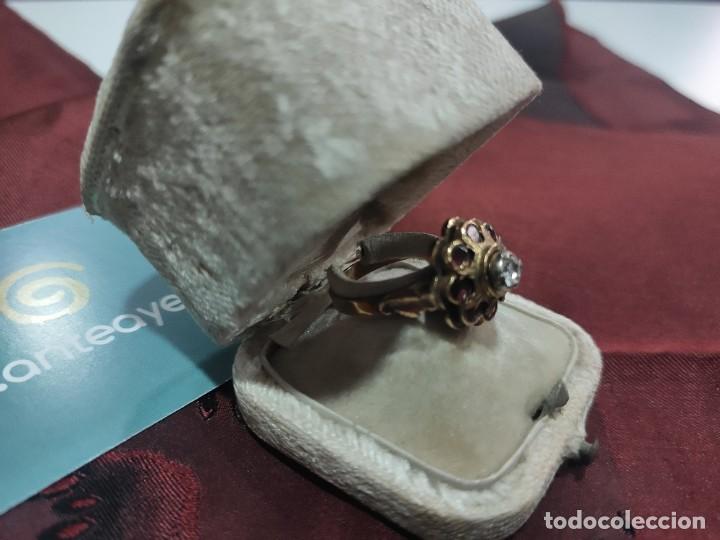 Joyeria: Antiguo anillo de oro y amatistas - Foto 5