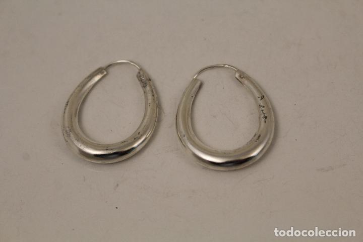 Joyeria: pendientes plata de ley