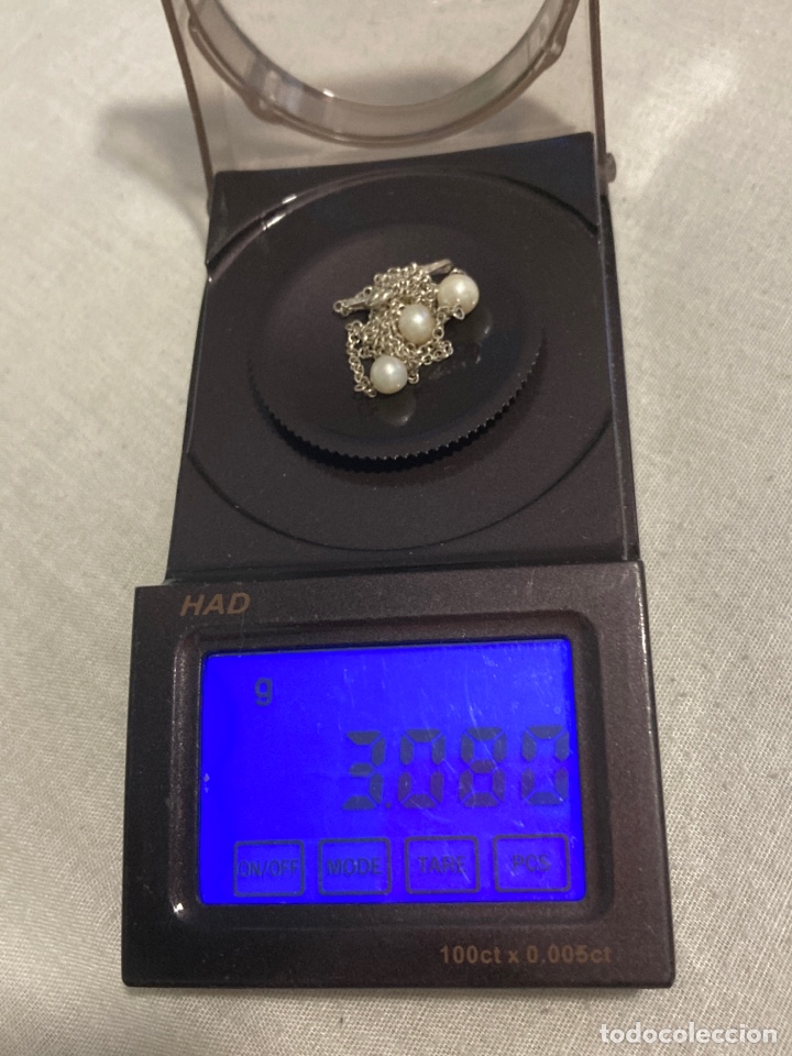 Joyeria: Gargantilla de plata y tres perlas - Foto 4