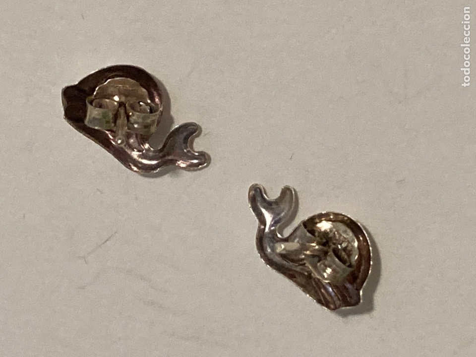 Joyeria: Pendientes de plata en forma de ballena - Foto 4