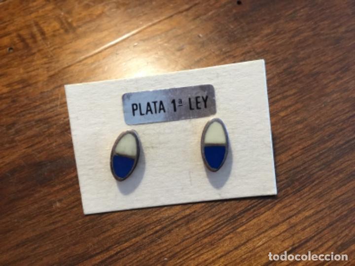 Joyeria: PENDIENTES DE PLATA . ESMALTE. VINTAGE - Foto 1