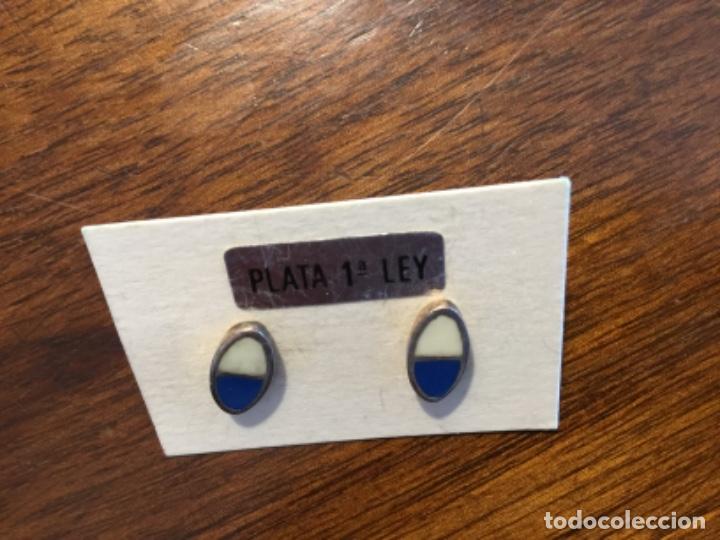 Joyeria: PENDIENTES DE PLATA . ESMALTE. VINTAGE - Foto 2