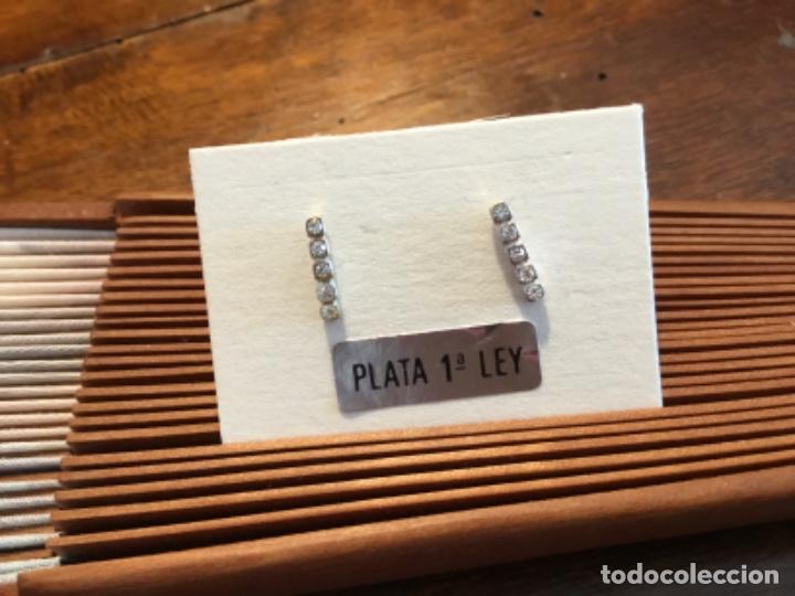 Joyeria: PENDIENTES DE PLATA DE LEY Y CRISTAL - Foto 1