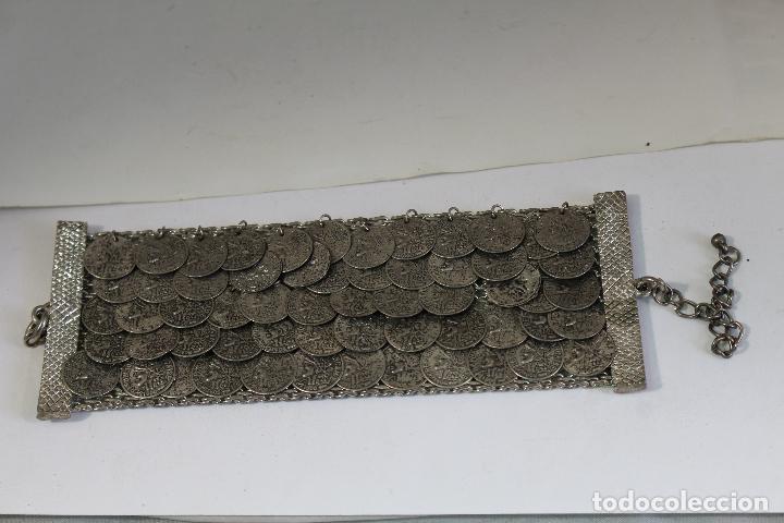 Joyeria: Pulsera plateada con r&eacute;plicas de monedas de la Rep&uacute;blica Francesa 1808 - Foto 2