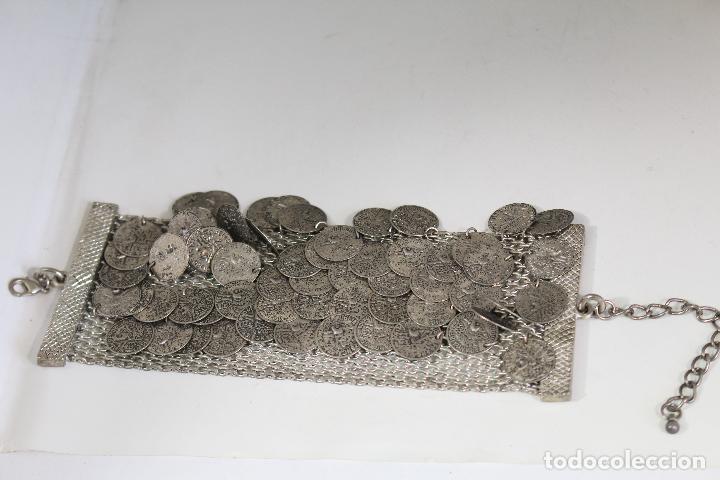 Joyeria: Pulsera plateada con r&eacute;plicas de monedas de la Rep&uacute;blica Francesa 1808 - Foto 3