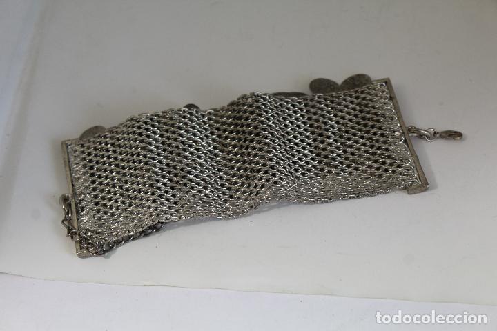 Joyeria: Pulsera plateada con r&eacute;plicas de monedas de la Rep&uacute;blica Francesa 1808 - Foto 4
