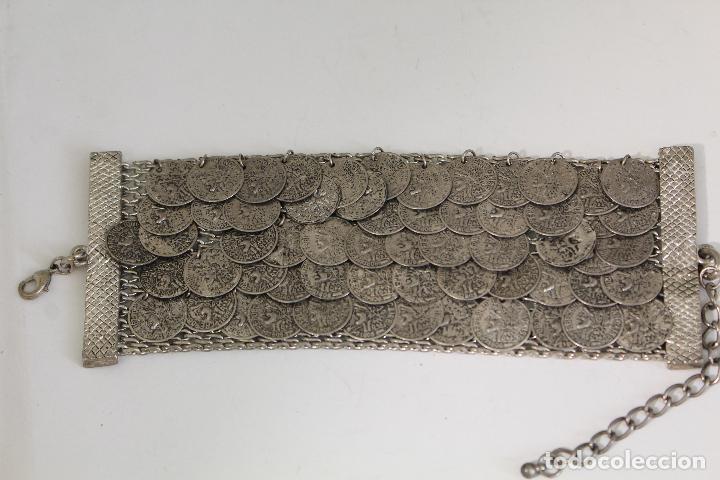 Joyeria: Pulsera plateada con r&eacute;plicas de monedas de la Rep&uacute;blica Francesa 1808 - Foto 1