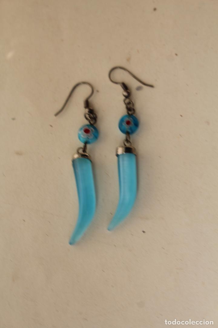 Joyeria: pendientes plata azules ojo turco - Foto 3