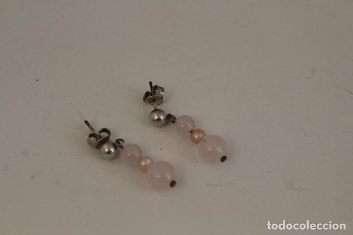 Joyeria: pendientes plata con perlas rosa - Foto 2