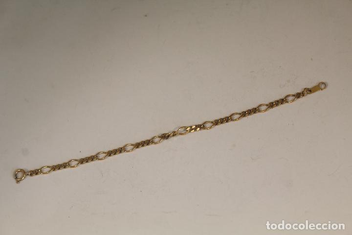 Joyeria: cadena corta pulsera en plata dorada 925 - Foto 6