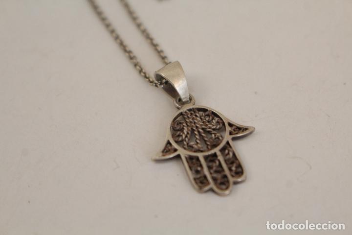 Joyeria: collar Talism&aacute;n Plata Mano De F&aacute;tima - Foto 2