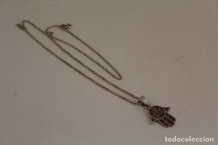 Joyeria: collar Talism&aacute;n Plata Mano De F&aacute;tima - Foto 3