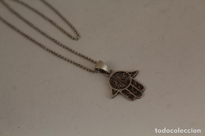 Joyeria: collar Talism&aacute;n Plata Mano De F&aacute;tima - Foto 1