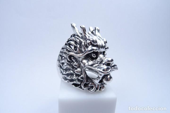 Joyeria: Anillo en plata 925 original forma de cabeza de drag&oacute;n - Foto 2