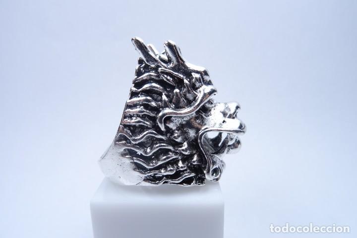 Joyeria: Anillo en plata 925 original forma de cabeza de drag&oacute;n - Foto 4