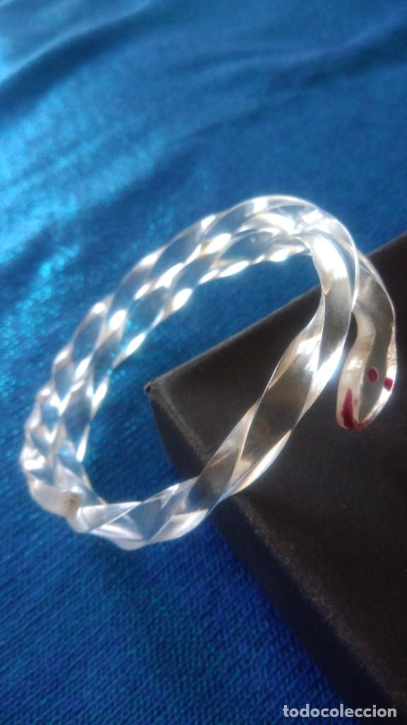 Joyeria: PRECIOSA PULSERA ANTIGUA DE CELULOIDE TRANSPARENTE FORMA DE SERPIENTE - Foto 2