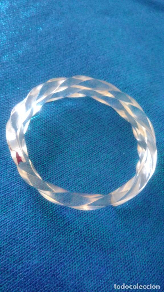 Joyeria: PRECIOSA PULSERA ANTIGUA DE CELULOIDE TRANSPARENTE FORMA DE SERPIENTE - Foto 4