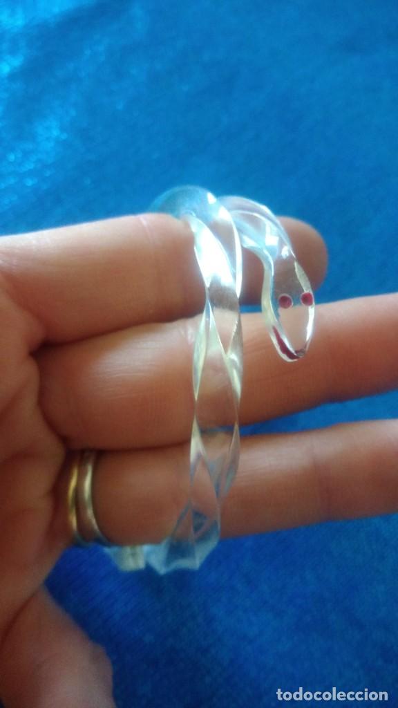 Joyeria: PRECIOSA PULSERA ANTIGUA DE CELULOIDE TRANSPARENTE FORMA DE SERPIENTE - Foto 6