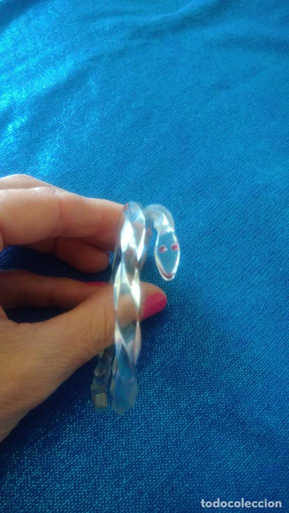 Joyeria: PRECIOSA PULSERA ANTIGUA DE CELULOIDE TRANSPARENTE FORMA DE SERPIENTE - Foto 8