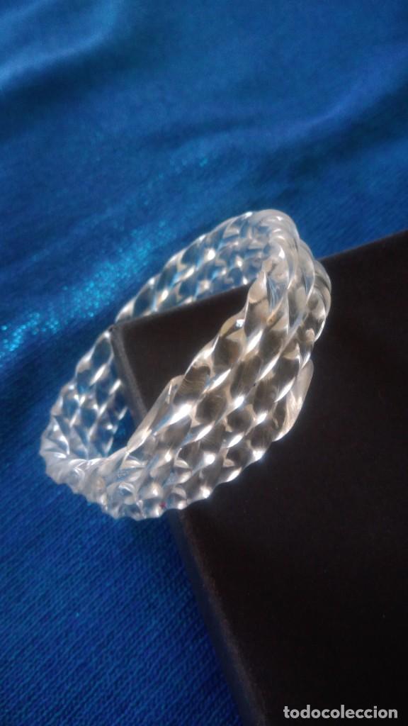 Joyeria: PRECIOSA PULSERA ANTIGUA DE CELULOIDE TRANSPARENTE - Foto 1