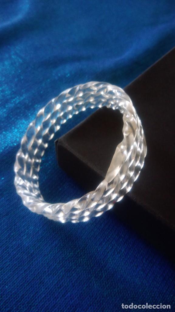 Joyeria: PRECIOSA PULSERA ANTIGUA DE CELULOIDE TRANSPARENTE - Foto 3