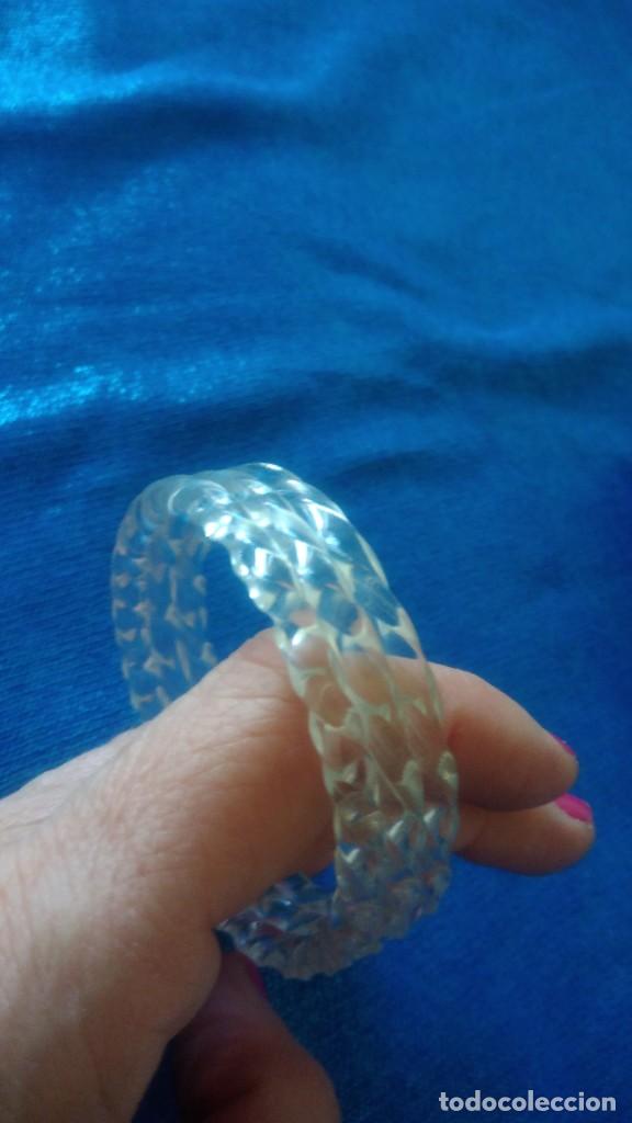 Joyeria: PRECIOSA PULSERA ANTIGUA DE CELULOIDE TRANSPARENTE - Foto 5