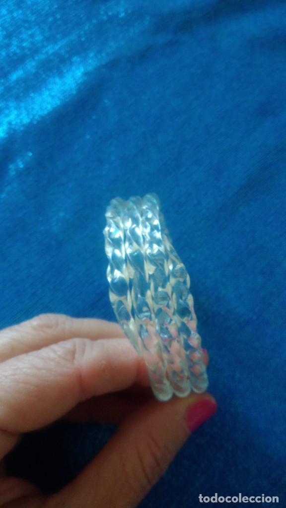 Joyeria: PRECIOSA PULSERA ANTIGUA DE CELULOIDE TRANSPARENTE - Foto 8