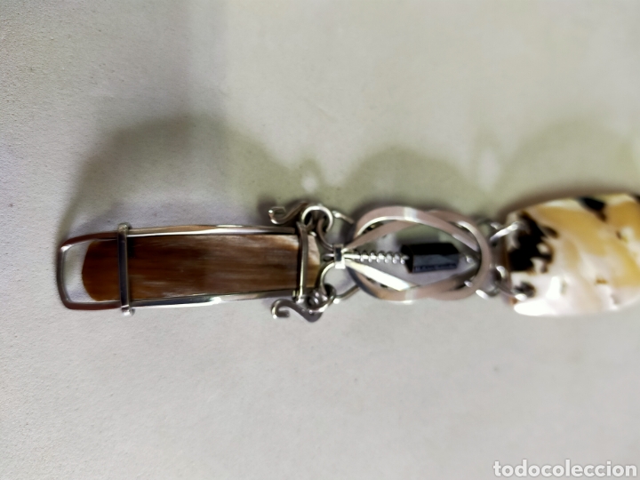 Joyeria: PULSERA DE METAL, NACAR Y ASTA DE TORO - Foto 8
