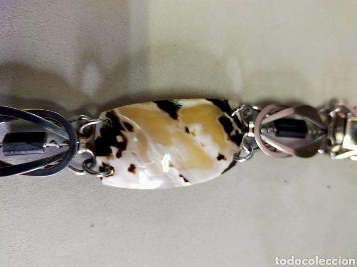 Joyeria: PULSERA DE METAL, NACAR Y ASTA DE TORO - Foto 9