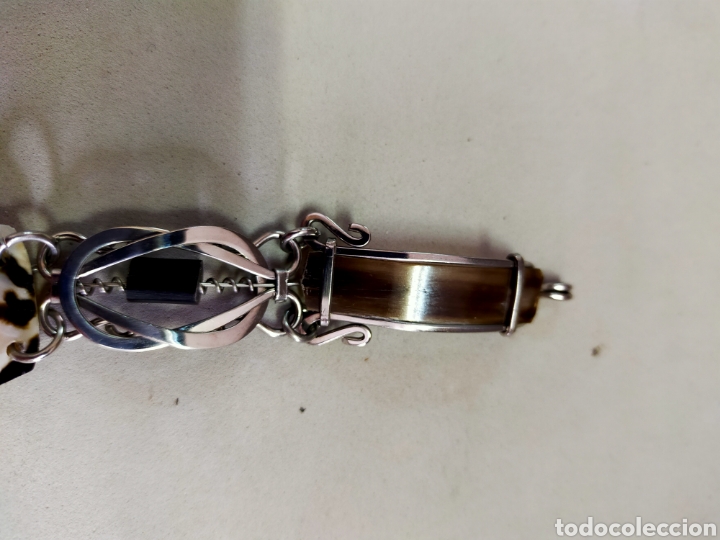 Joyeria: PULSERA DE METAL, NACAR Y ASTA DE TORO - Foto 10