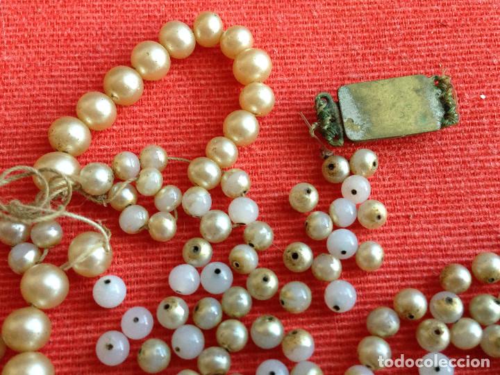 Joyeria: ANTIGUO CIERRE DE COLLAR CON PERLAS DE PLASTICO. - Foto 3