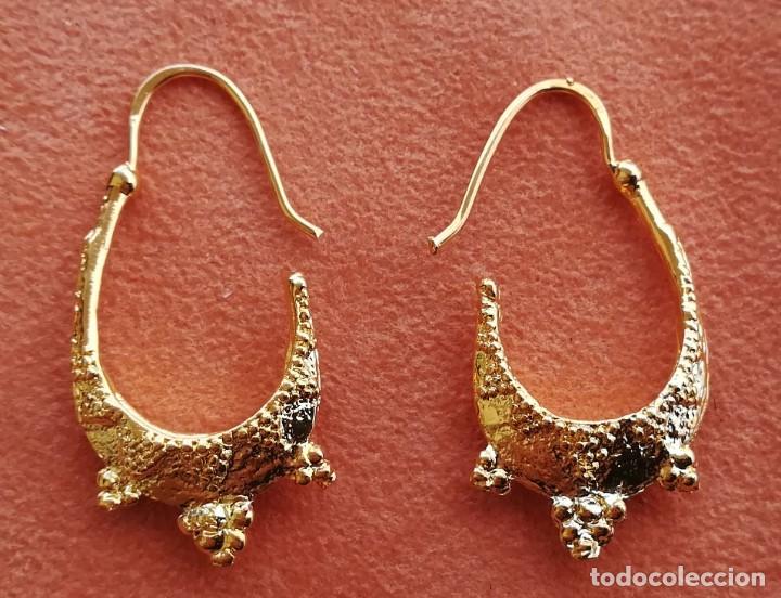 Joyeria: ARRACADAS ESTILO ROMANO CON BA&Ntilde;O DE ORO - Foto 3
