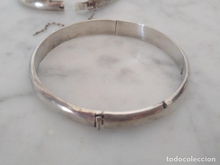 Joyeria: Dos pulseras brazaletes de plata de 925 - Foto 10