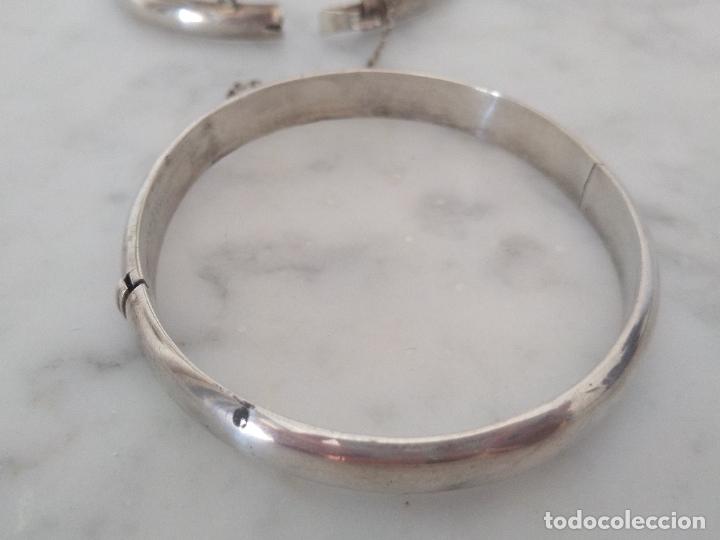 Joyeria: Dos pulseras brazaletes de plata de 925 - Foto 11